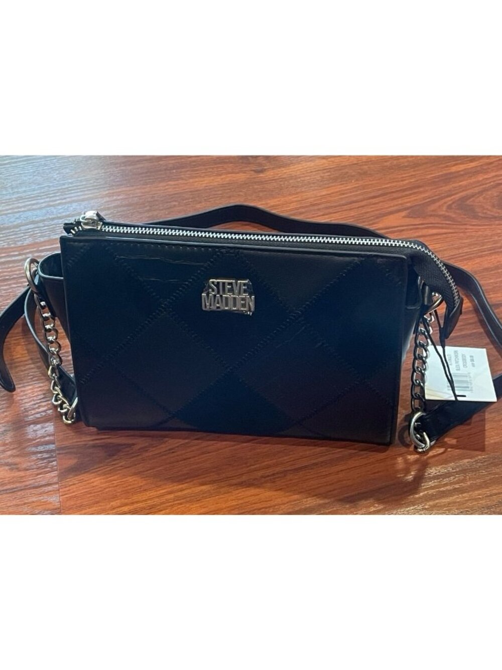 STEVE MADDEN BLACK CROSSBODY BAG